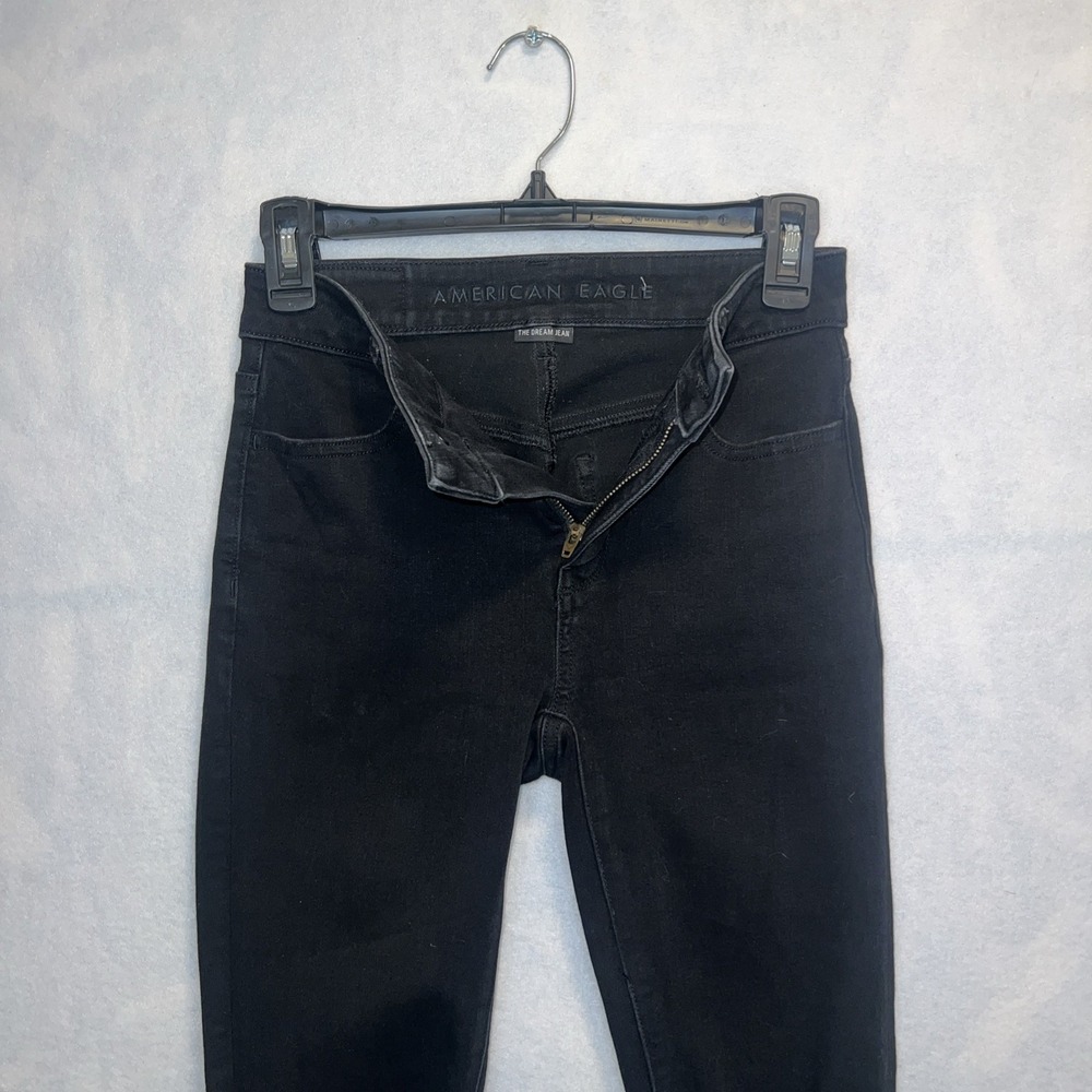American Eagle The Dream Jean Black Hi-rise Jegging-‎ Size 00 Short